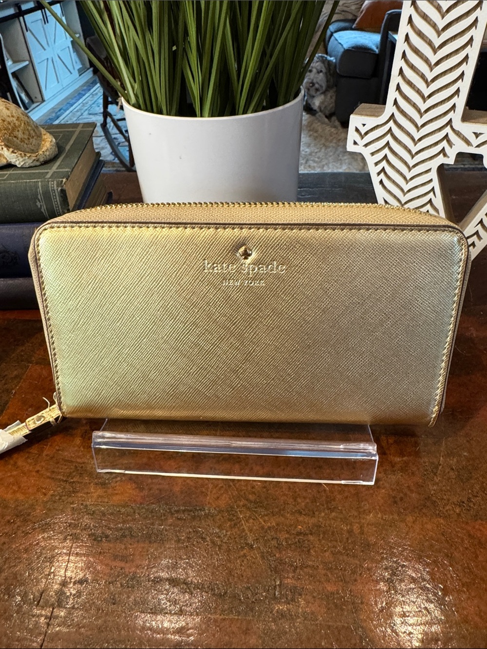 Kate Spade Gold Women's Wallet NWOT